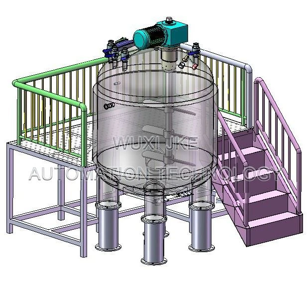Mixing Tank With Agitator