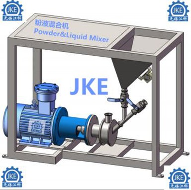 Inline práškový kvapalinový mixér